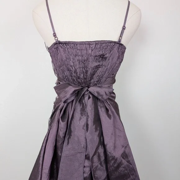 Free with Purchase - Asymmetrical Purple Prom Dress Mini - Picture 8 of 14